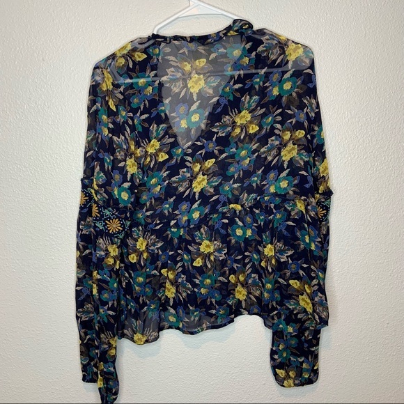 Meadow Rue Anthropologie Strasser Beaded Blouse XS - Picture 6 of 8